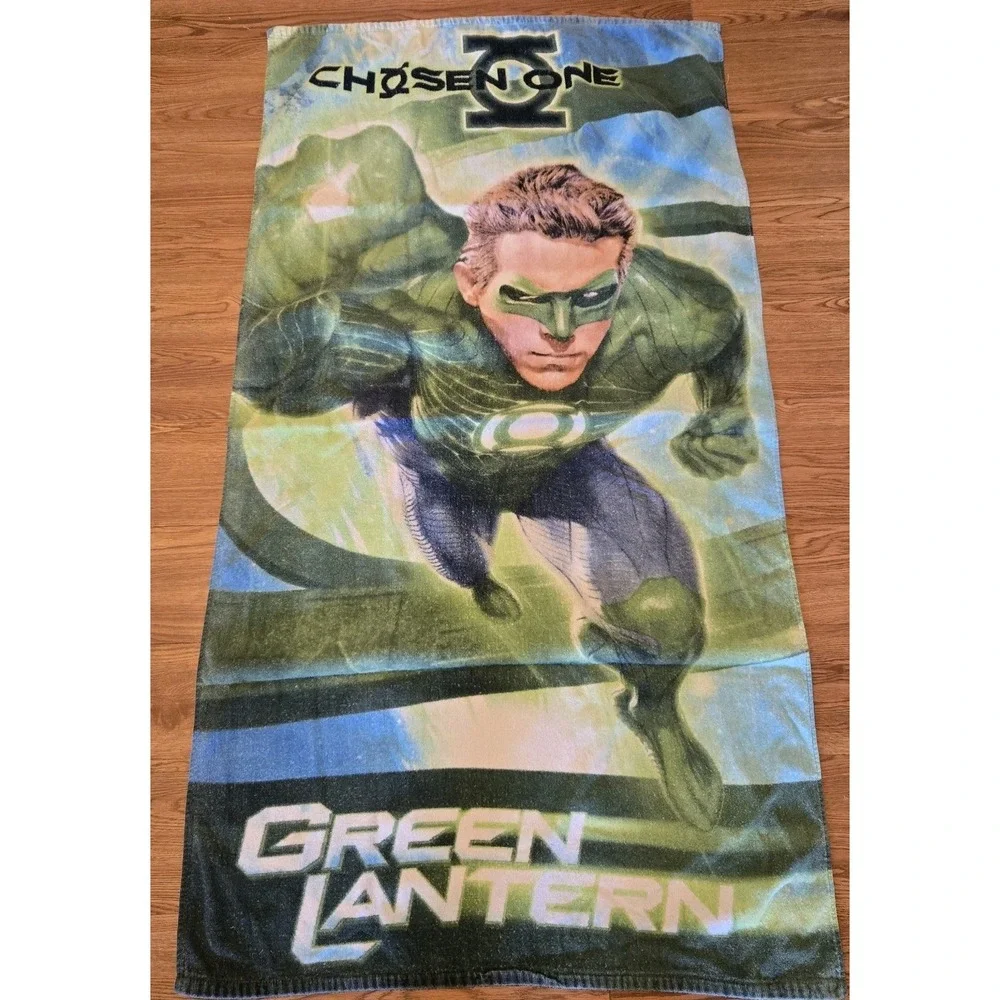 Green Lantern Chosen One Beach Bath Towel DC Comics Superhero 54